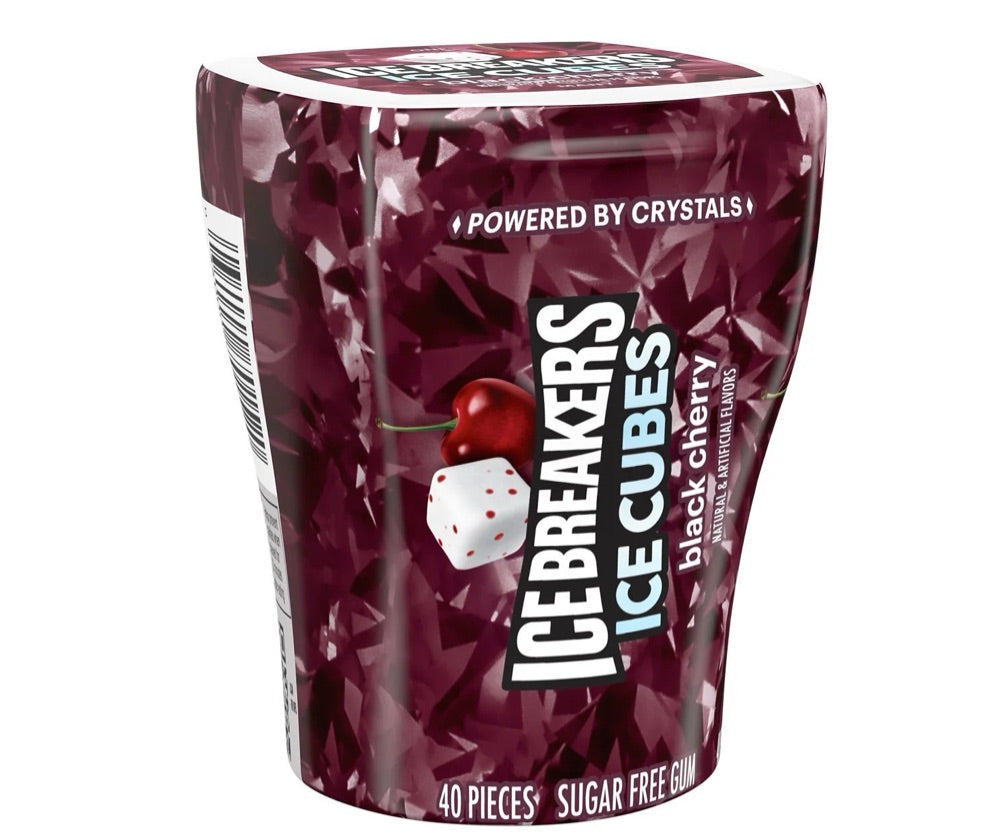 Chicles Ice Cubes Black Cherry x 40 Unidades