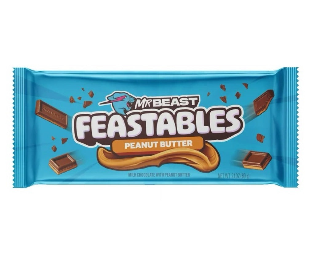 Chocolate Feastables Mr Beast Mantequilla de Maní Tamaño Grande 60g