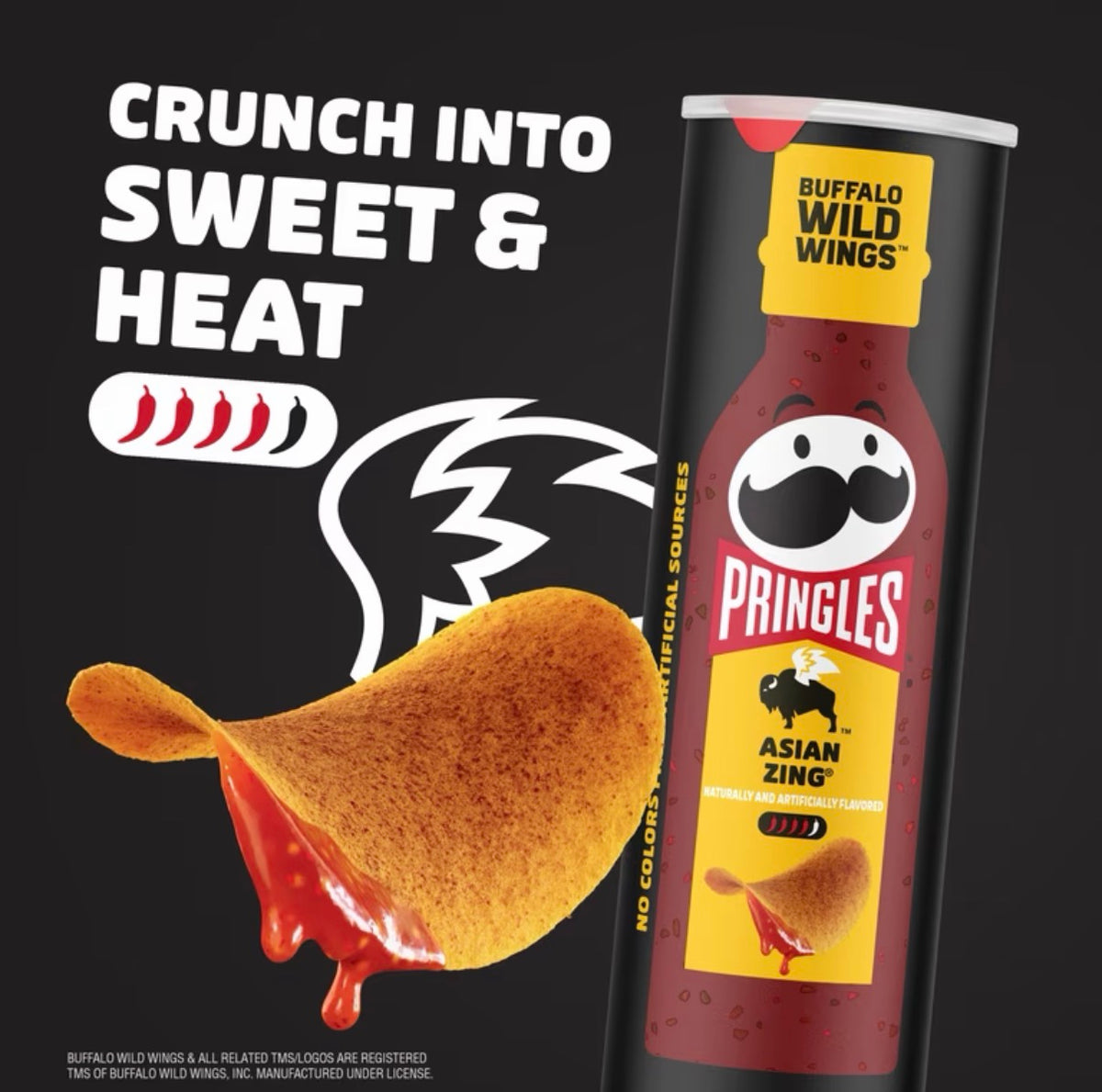 Pringles Buffalo Wild Wings Asian Zing 155g