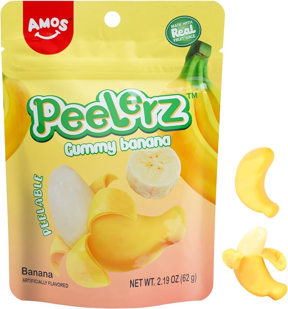 Gomitas de Banana Pelables Amos Peelerz 62g