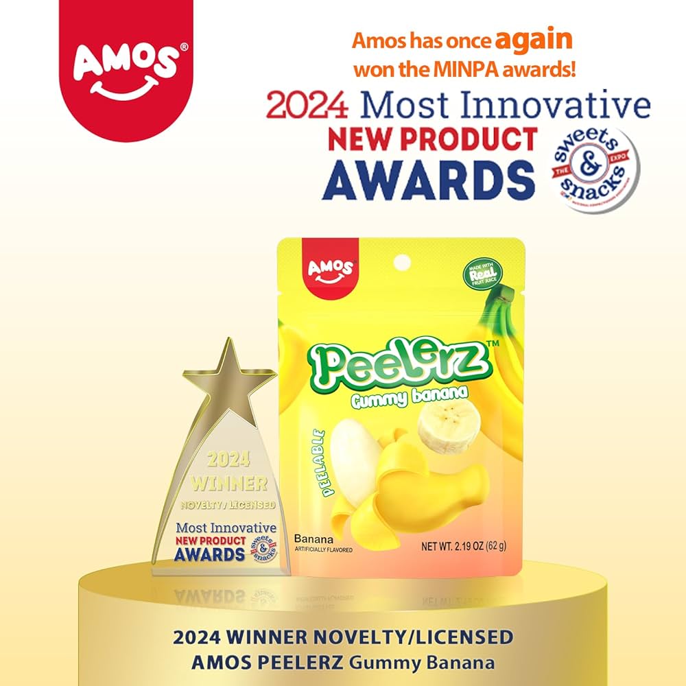 Gomitas de Banana Pelables Amos Peelerz 62g