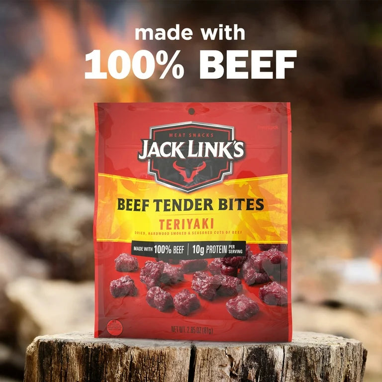 Jack Link’s Beef Tender Bites Teriyaki 11g Proteína Tamaño Grande 142g