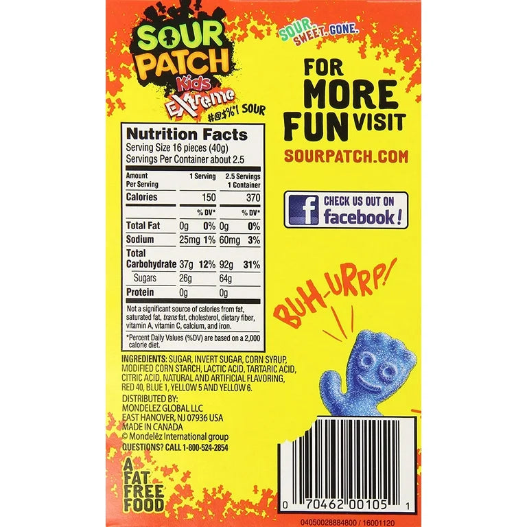 Gomitas Sour Patch Extreme 99g
