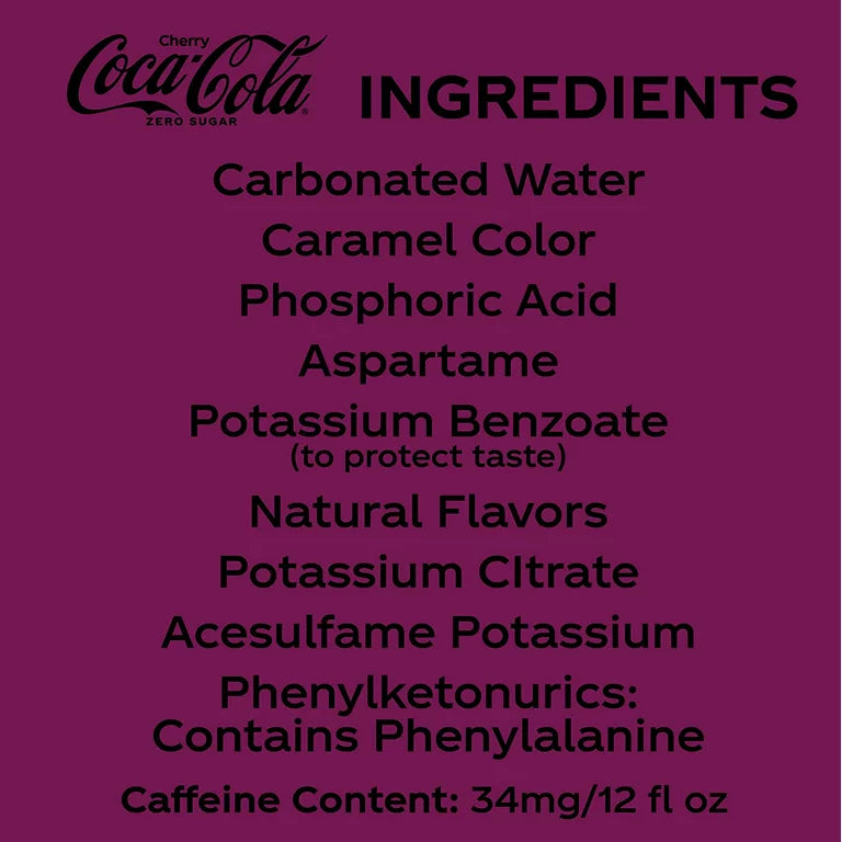 Coca Cola Cereza Sin Azúcar 355 mL
