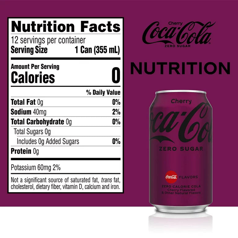 Coca Cola Cereza Sin Azúcar 355 mL