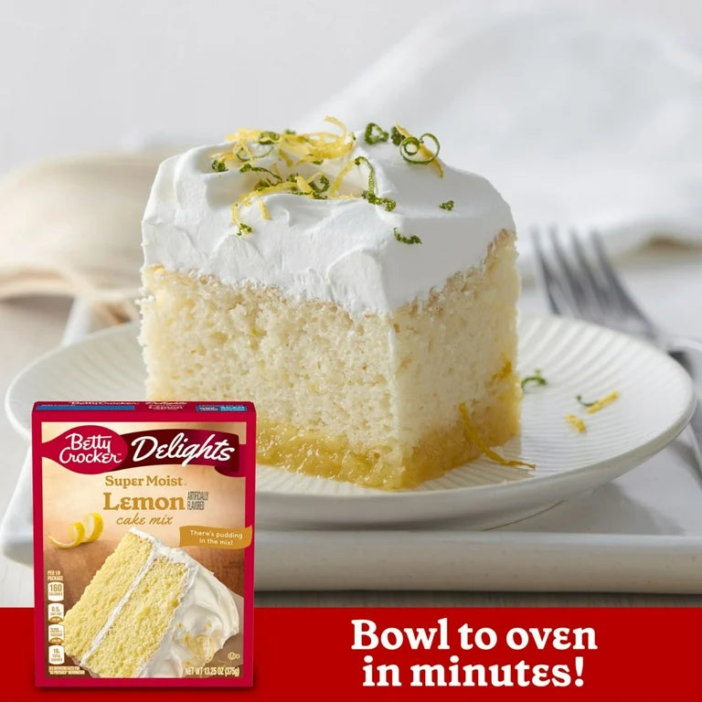 Premezcla Betty Crocker Super Moist Lemon Cake Mix 375g
