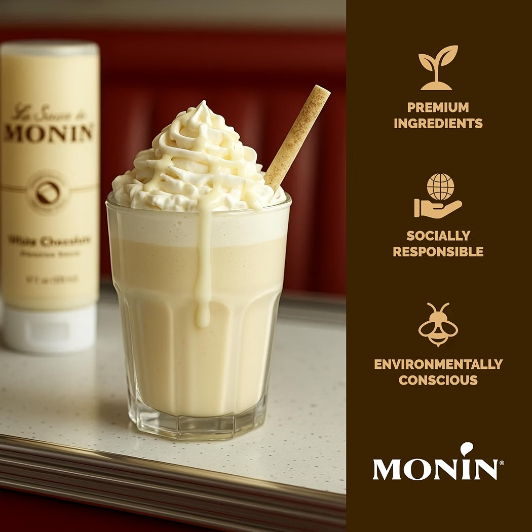 Salsa Gourmet La Sauce De Monin White Chocolate 355 mL