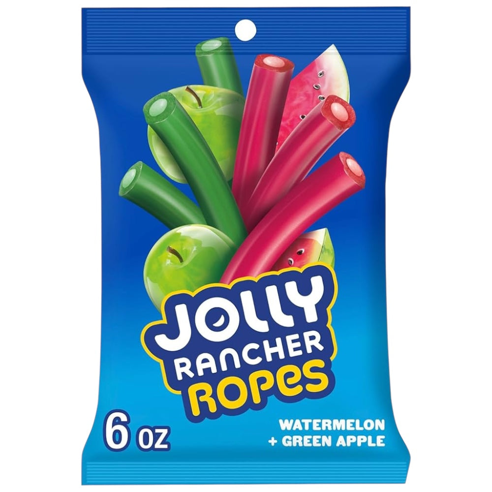 Jolly Rancher Ropes Sandía + Manzana Verde Tamaño Grande 170g
