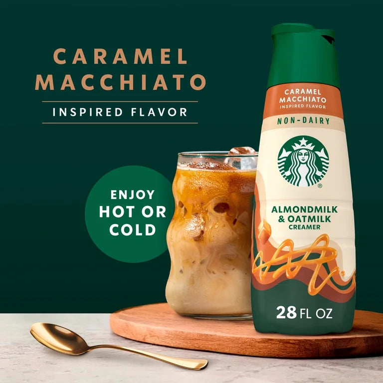 Crema Café Starbucks Almondmilk & Oatmilk Creamer Caramel Macchiato 828 mL