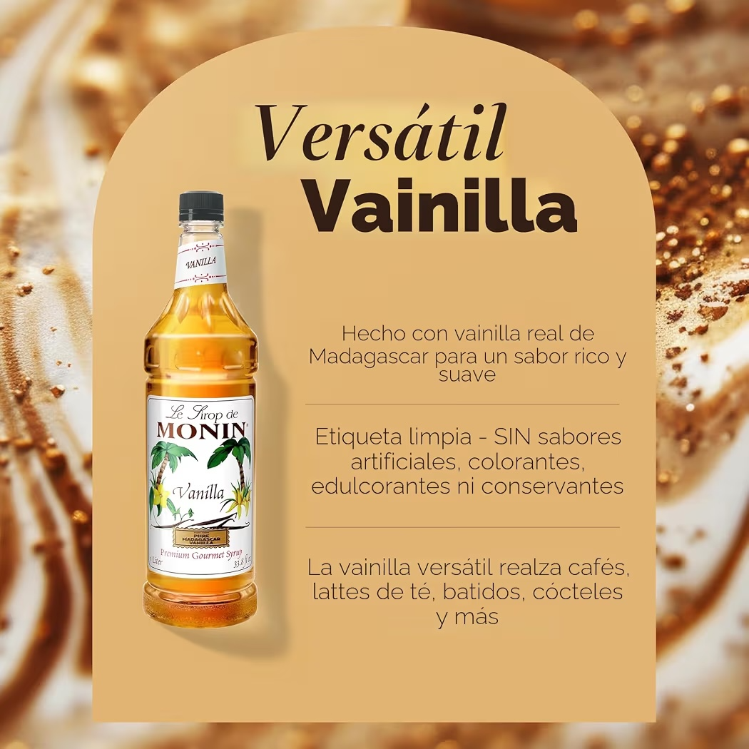 Sirope Le Sirop De Monin Premium Pure Madagascar Vanilla 1L