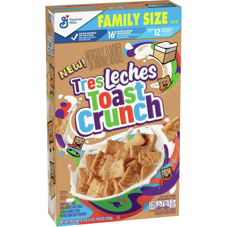 Cereal Cinnamon Toast Crunch Tres Leches Tamaño Familiar 530g