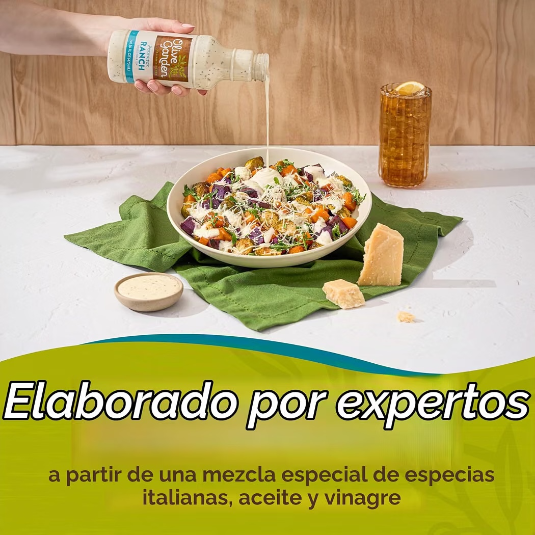 Aderezo Ensaladas Olive Garden Parmesan Ranch Signature Italian 473 mL