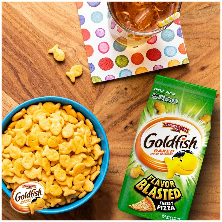 Goldfish Xtra Cheesy Pizza Tamaño Grande 187g