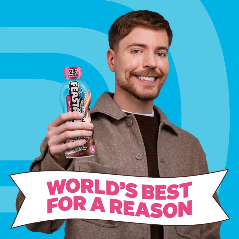Leche Fortificada Chocolate Mr Beast Feastables 414 mL
