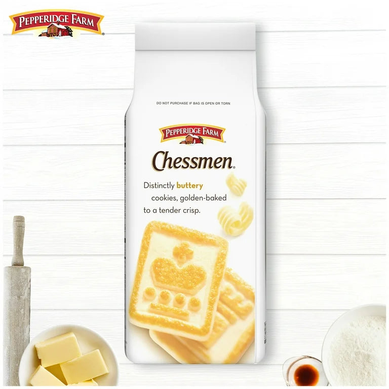 Galletas Pepperidge Farm Chessmen Butter Mantequilla Tamaño Grande 206g