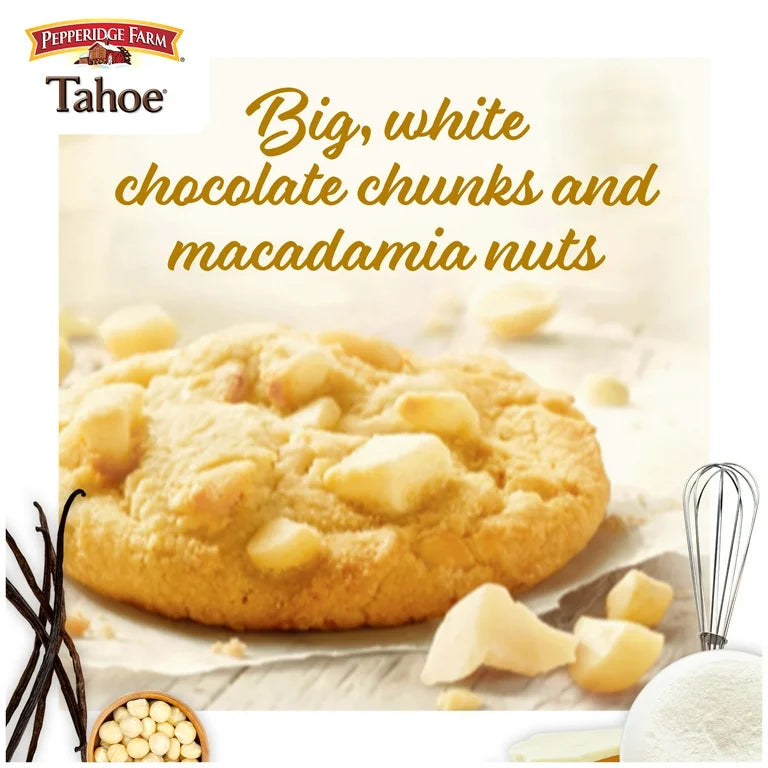 Galletas Pepperidge Farm Tahoe White Chocolate Macadamia Tamaño Grande 204g