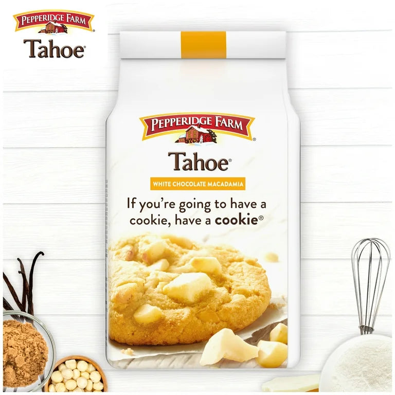 Galletas Pepperidge Farm Tahoe White Chocolate Macadamia Tamaño Grande 204g