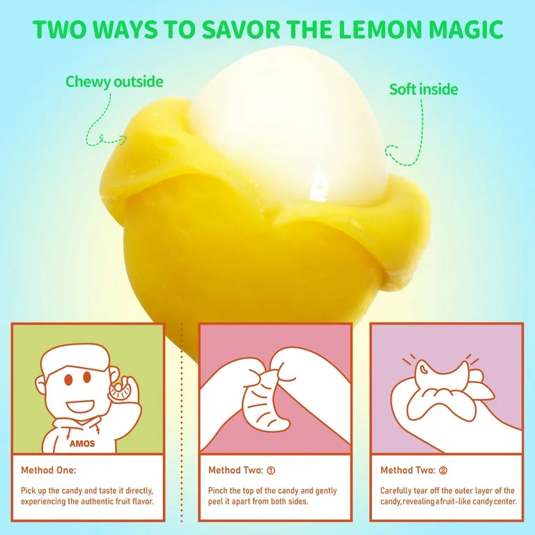 Gomitas de Limón Pelables Amos Peelerz Tamaño Grande 170g