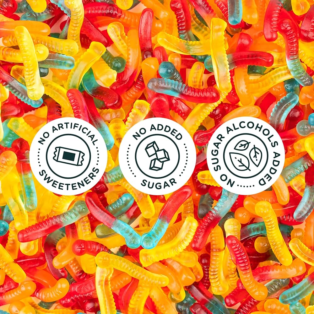 Gomitas Smart Sweets Gusanitos Bajo en Azúcares 50g