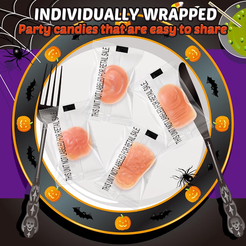 HALLOWEEN: Gomitas Amos Peelerz Gummy Body Parts Raspberry & Strawberry x40 Unidades Aprox. - 240g