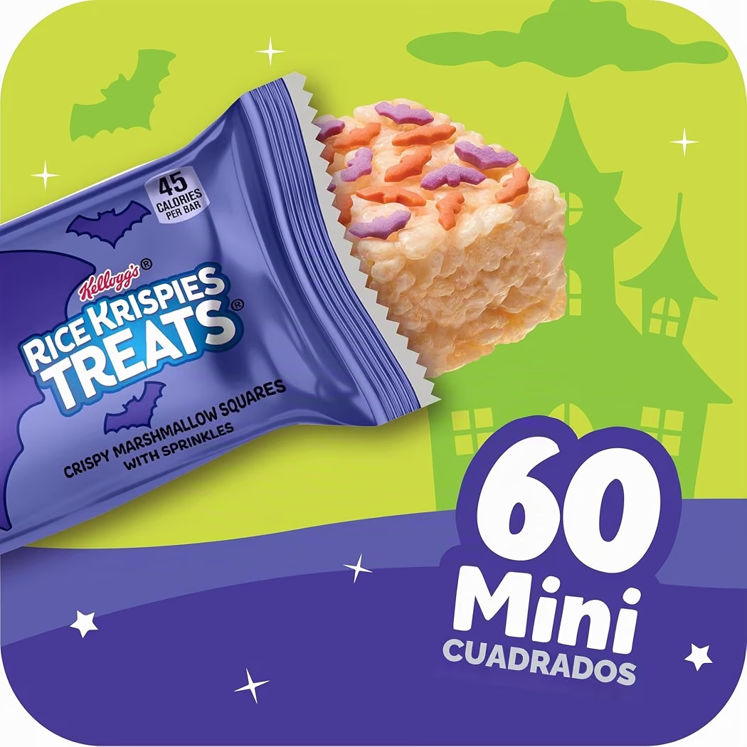 HALLOWEEN: Rice Krispies Treats Spooky Minis x60 Unidades - 660g