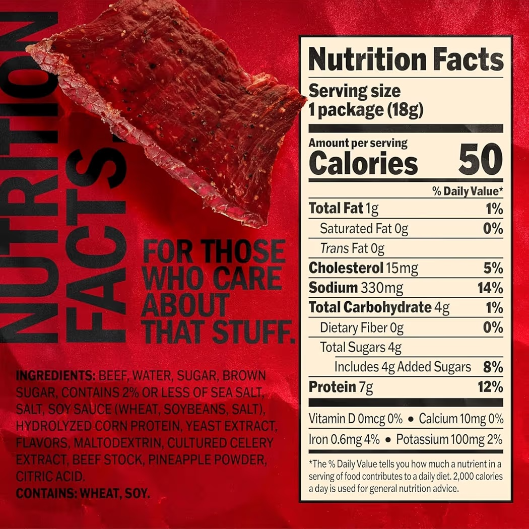 Jack Link’s Beef Jerky Original 7g Proteína 18g