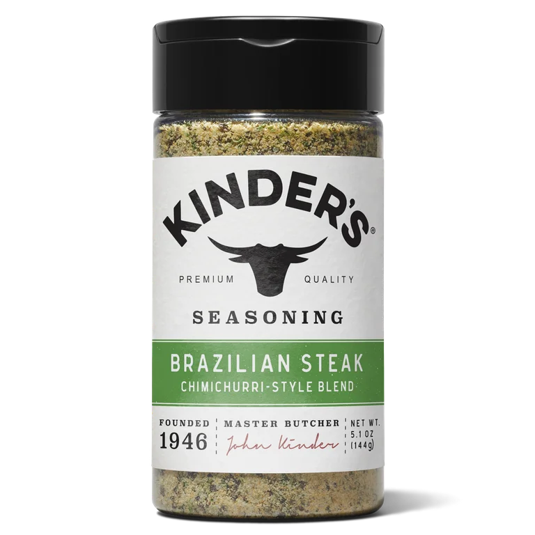 Condimento Kinder’s Brazilian Steak Chimichurri Premium Quality Tamaño Grande 144g
