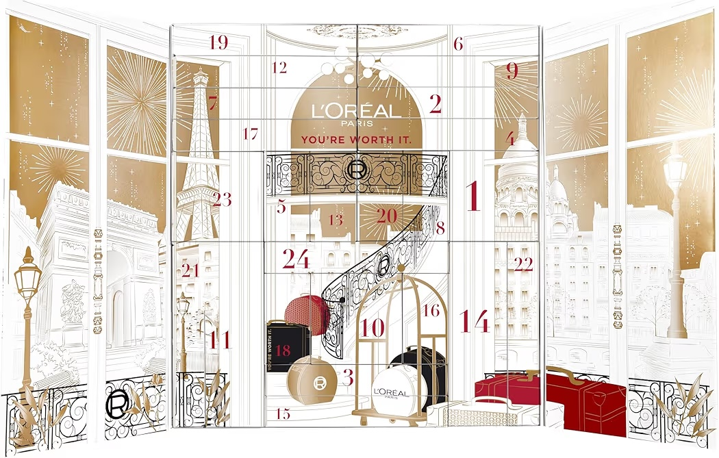 NAVIDAD: Calendario de Adviento L’Oreal Paris Makeup, Skincare & Haircare x24 Días