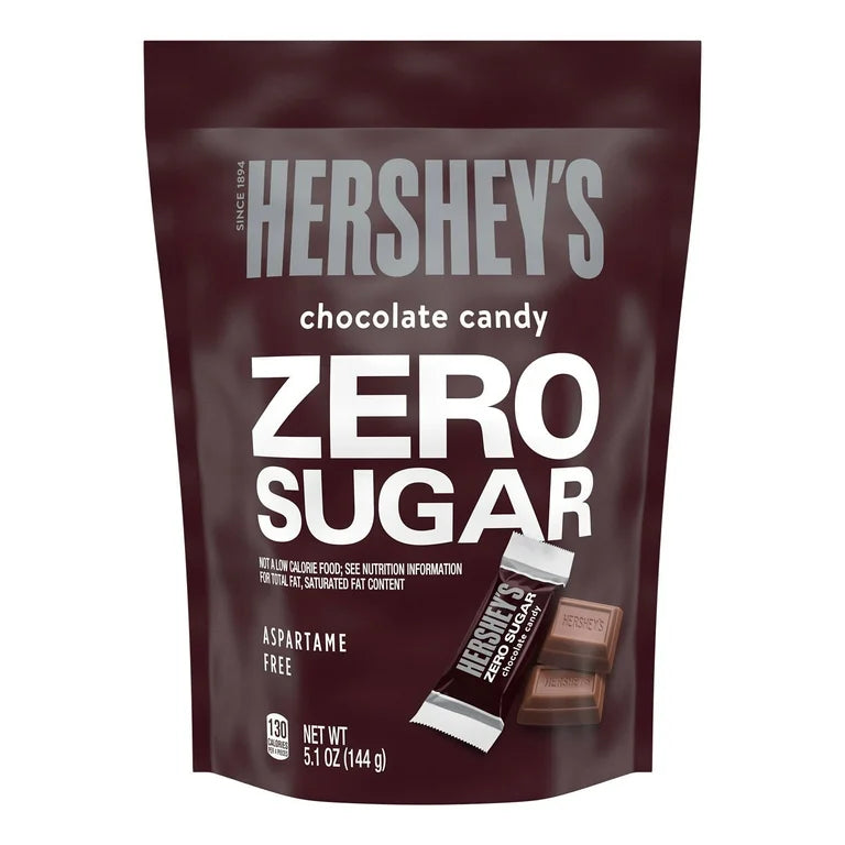 Chocolates Hershey’s Sin Azúcar Tamaño Grande 144g