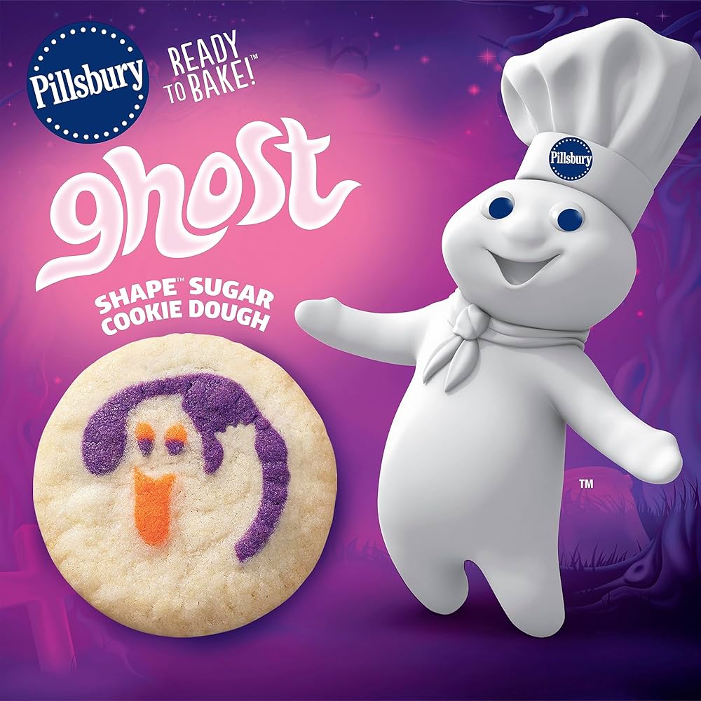 HALLOWEEN: Galletas Pillsbury Ghost Listas para Hornear x20 Unidades