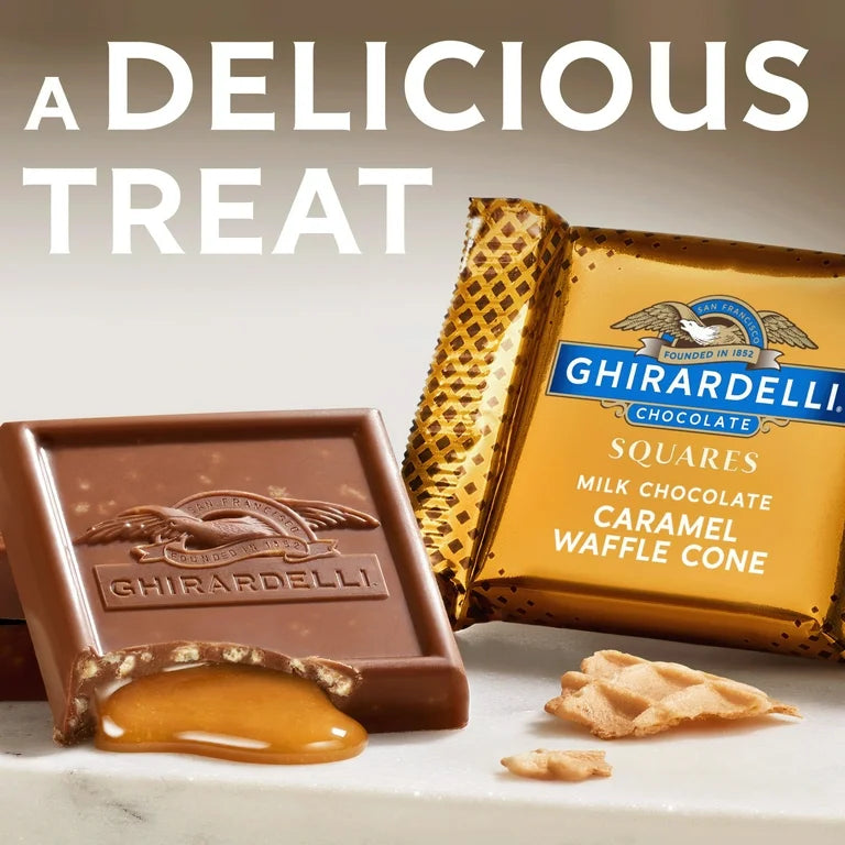 Chocolates Ghirardelli Squares Caramel Waffle Cone 147g