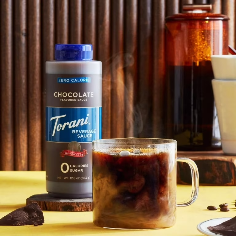 Salsa Torani Beverage Sauce Zero Sugar-Calorie Chocolate 363g