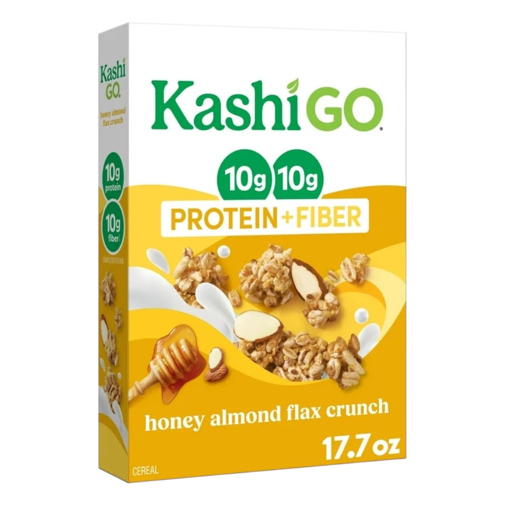 Cereal Kashi GO Almendra, Miel, Lino Crunch 10g Proteína 10g Fibra - 501g