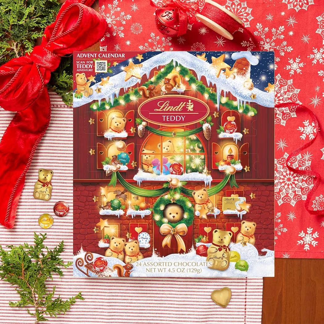 NAVIDAD: Calendario de Adviento Chocolates Lindt Teddy 24 Days