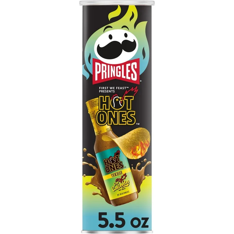 Pringles Hot Ones Los Calientes Verde 155g