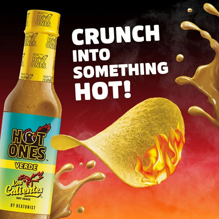 Pringles Hot Ones Los Calientes Verde 155g