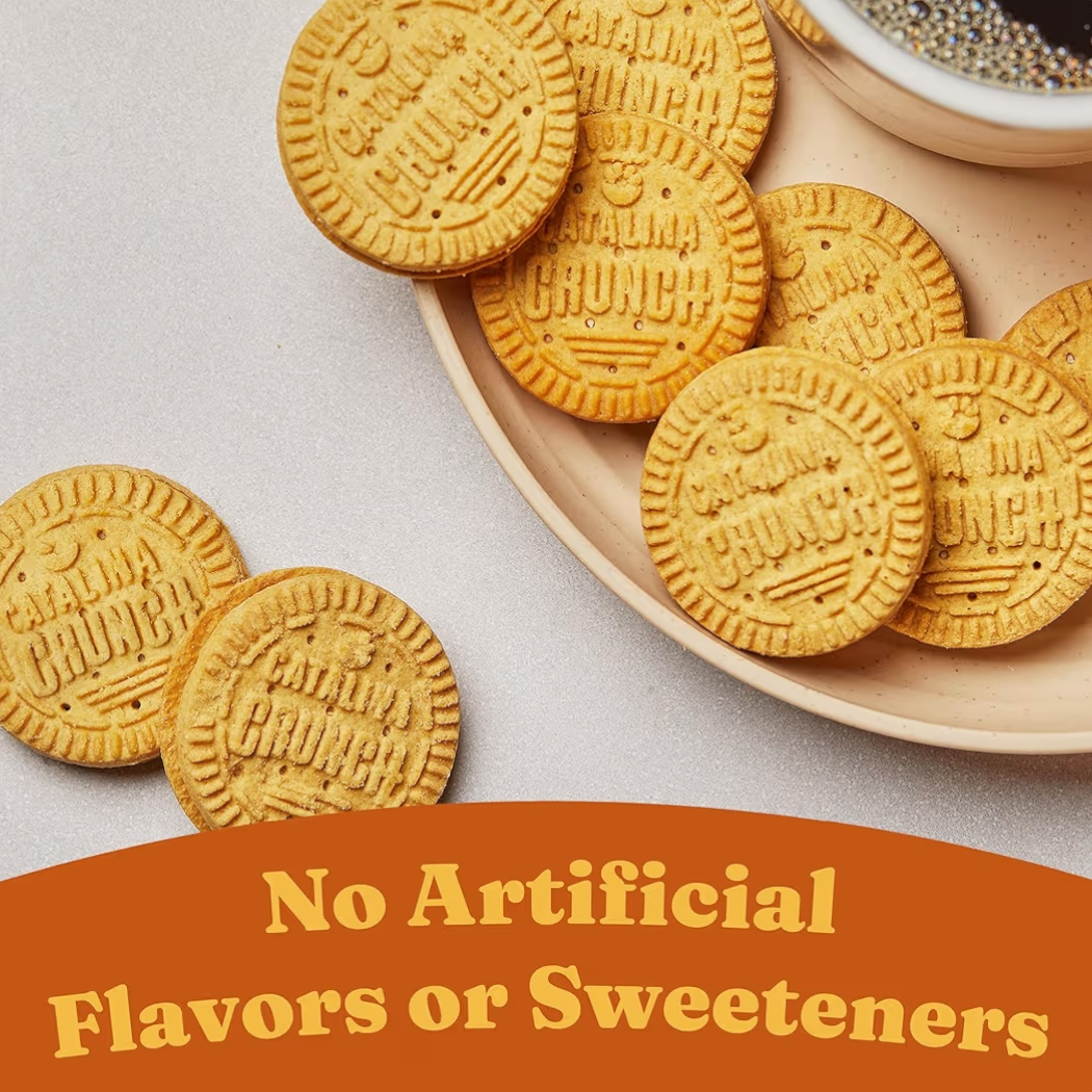Galletas de Proteína Catalina Crunch Rellenas Mantequilla de Maní x14 Unidades - 168g