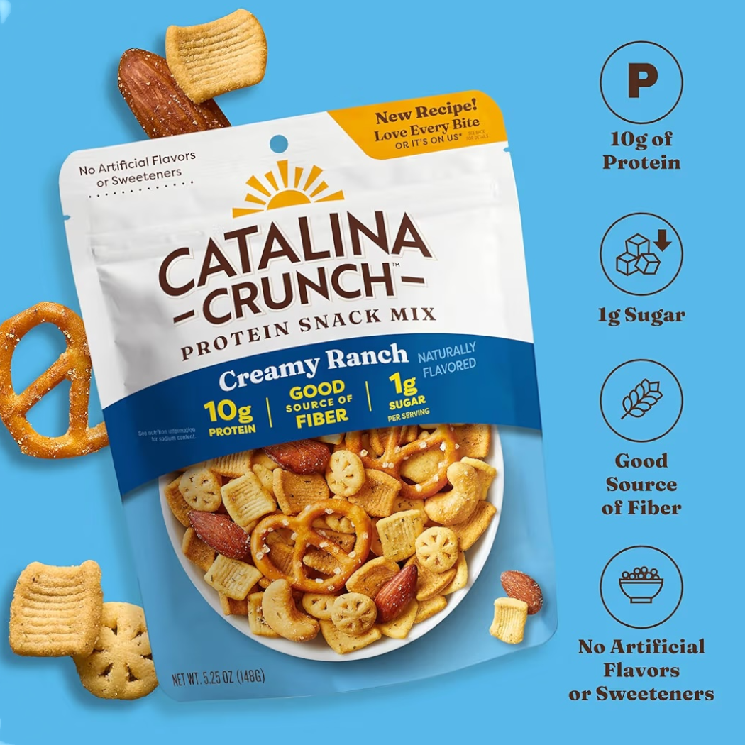 Mix Snack Proteico Catalina Crunch Creamy Ranch 148g