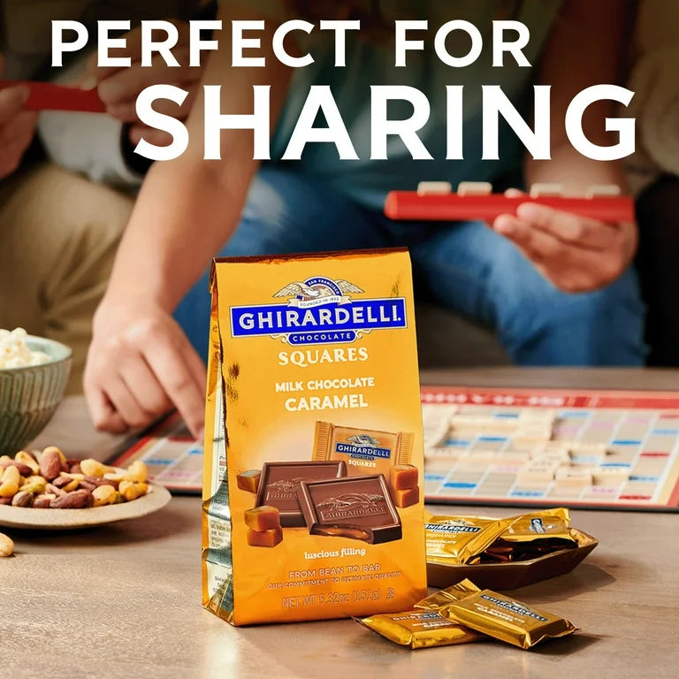 Chocolates Ghirardelli Squares Milk Chocolate Caramel 151g