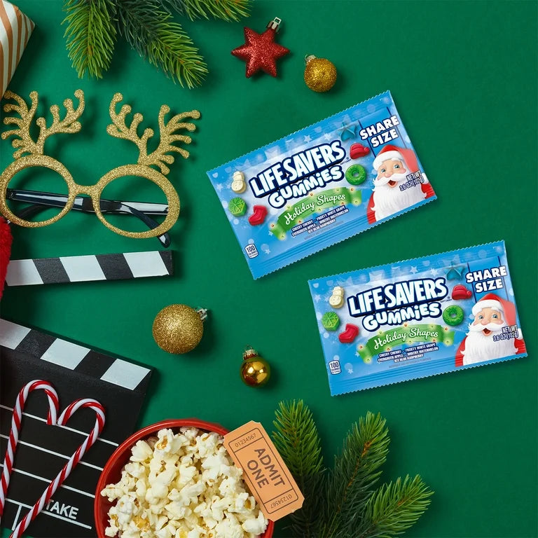 NAVIDAD: Gomitas Life Savers Holiday Shapes 102g