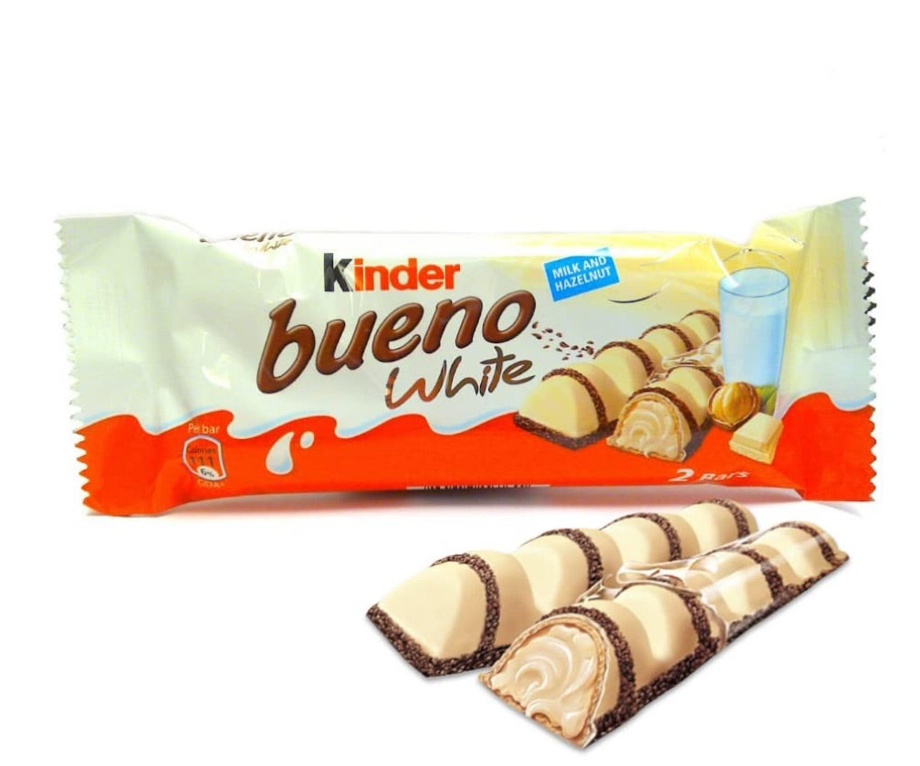 Kinder Bueno White Chocolate Blanco y Avellanas 19g