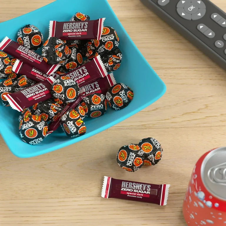 Paquete Surtido Hershey’s Special Dark + Reese’s Dark Sin Azúcar Tamaño Grande 439g