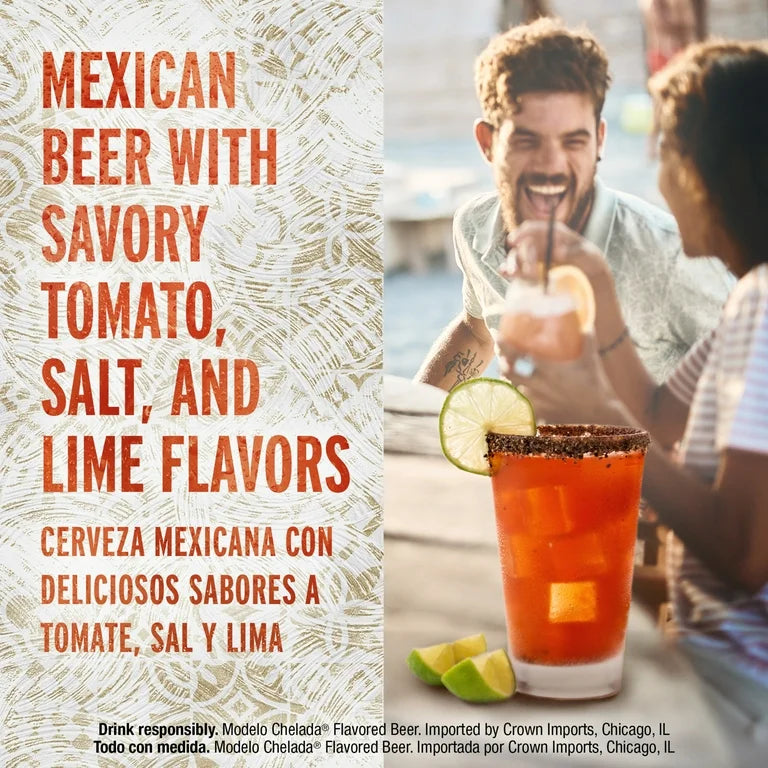 +18: Cerveza Modelo Chelada Especial 355 mL