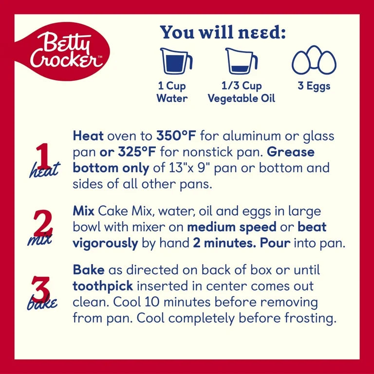 Premezcla Betty Crocker Pastel Fresa 375g