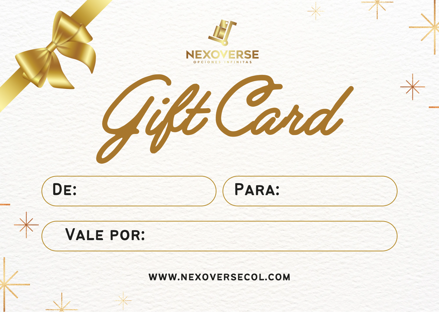 Gift Card de NexoVerse (Toda la Tienda)