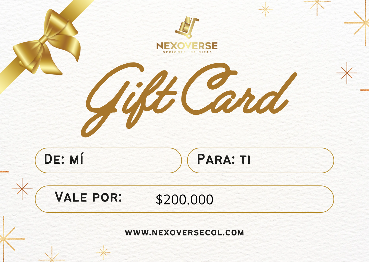 Gift Card de NexoVerse (Toda la Tienda)