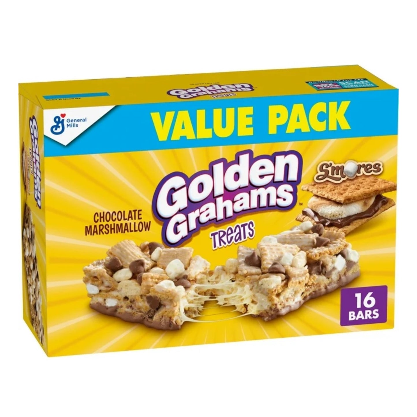 Barras Cereal Golden Grahams S’Mores x16 Unidades - 480g