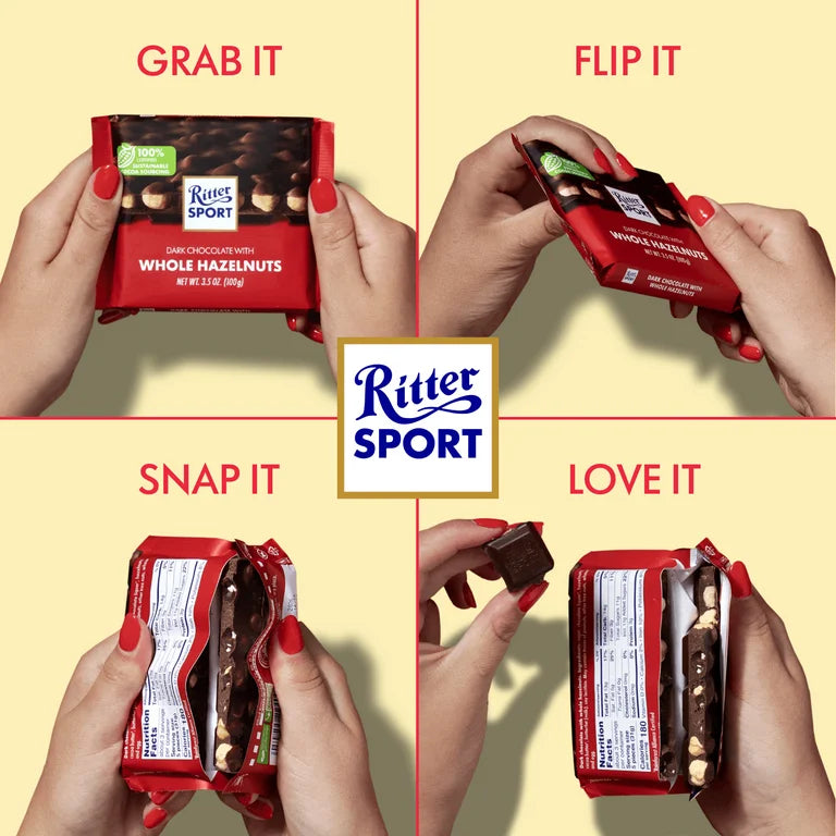 Chocolate Ritter Sport Avellanas Enteras 100g