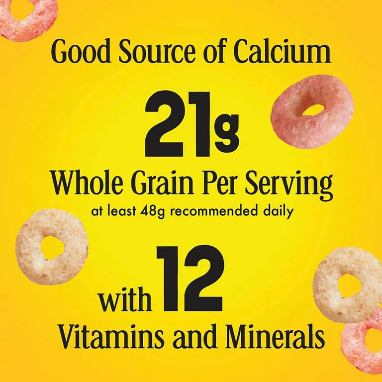 Cereal Proteico Gluten Free Cheerios Banana & Fresa Tamaño Familiar 538g
