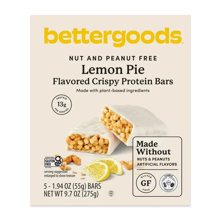 Barras Proteína Bettergoods Lemon Pie x5 Unidades - 275g